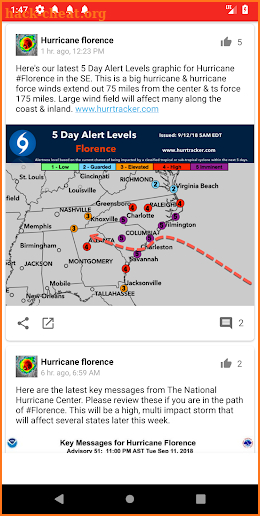 Florence Hurricane Weather News screenshot