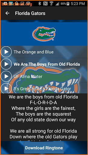 Florida Gators Ringtones 2017 screenshot