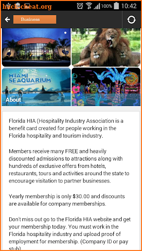Florida HIA screenshot