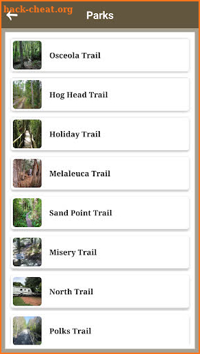 Florida Hiking Trails screenshot