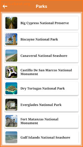 Florida State and National Parks screenshot