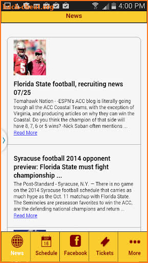 Florida State Football screenshot