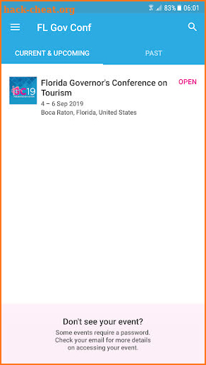 Florida Tourism Conference screenshot