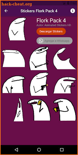 Flork Stickers - Animated Memes for WhatsApp. screenshot