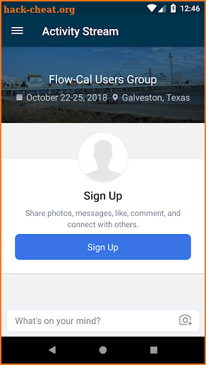 Flow-Cal Users Group 2018 screenshot