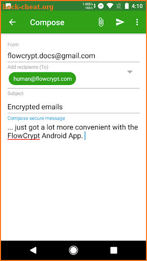 FlowCrypt: Encrypted Email with PGP screenshot