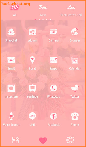Flower Bicycle Theme +HOME screenshot