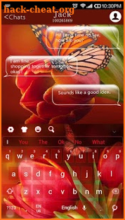 Flower Butterfly Keyboard screenshot