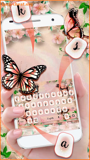 Flower Butterfly Theme screenshot
