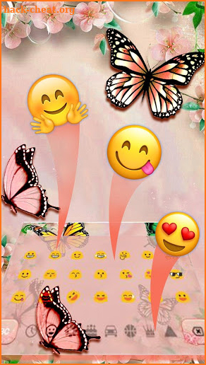 Flower Butterfly Theme screenshot