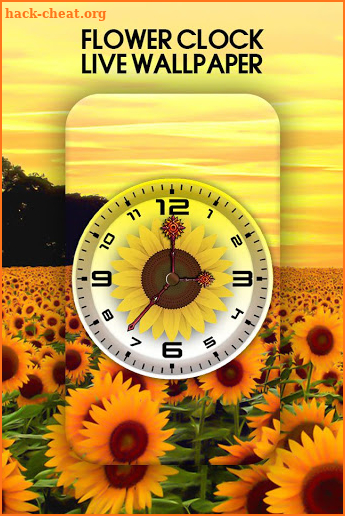 Flower Clock Live Wallpaper screenshot