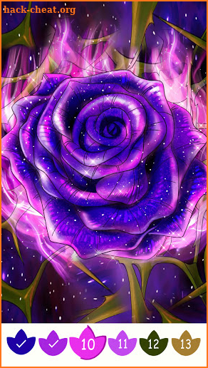 Flower coloring games-Free offline game for adults screenshot