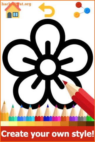 Flower Coloring Pages: Flower Pictures to Color screenshot