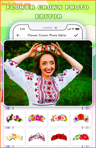 Flower Crown Photo Editor screenshot
