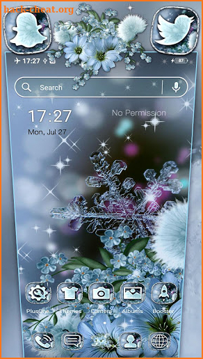 Flower Crystal Theme screenshot