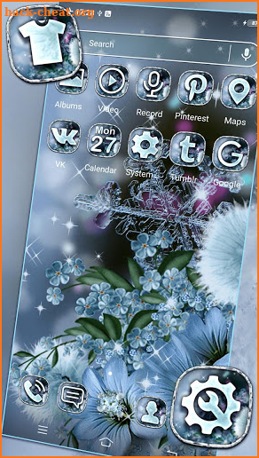 Flower Crystal Theme screenshot