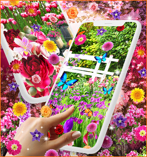 Flower garden live wallpaper screenshot