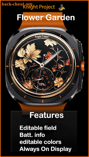 Flower Garden Watch Face screenshot