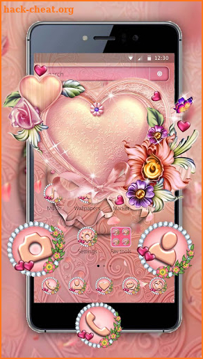 Flower Heart Theme screenshot