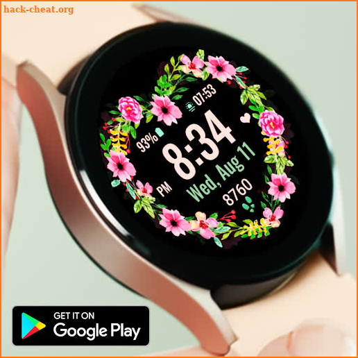 Flower Heart Watchface screenshot