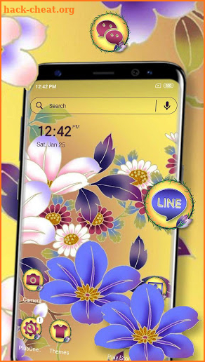 Flower Launcher Theme screenshot