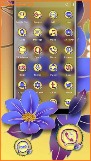 Flower Launcher Theme screenshot