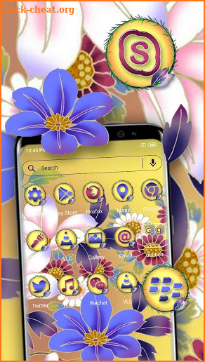 Flower Launcher Theme screenshot