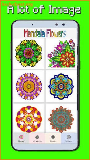 Flower Mandala Coloring By Number screenshot