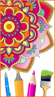 Flower Mandala Coloring Pages - Free Color Therapy screenshot