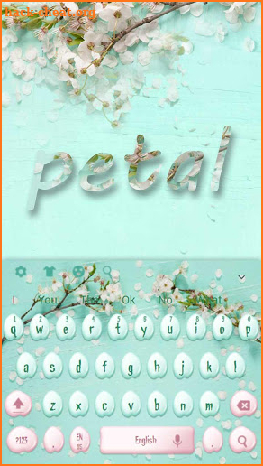 Flower Petal Keyboard screenshot