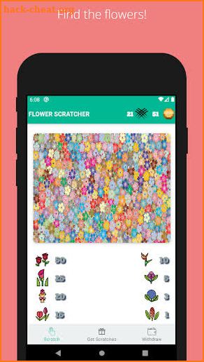 Flower Scratcher screenshot