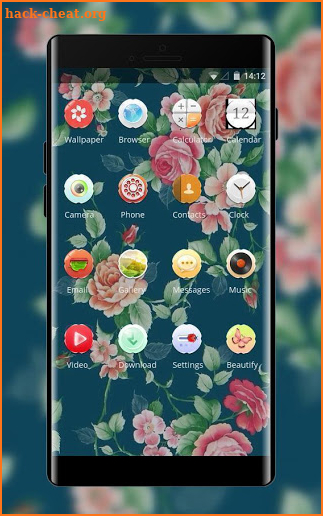 Flower theme for rose screenshot