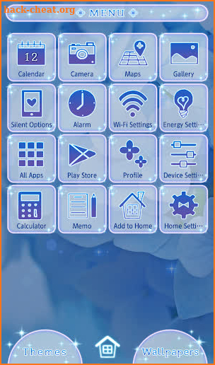Flower Wallpaper Blue Hydrangea Theme screenshot