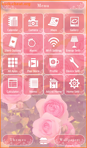 Flower Wallpaper Pink Rose Curtains Theme screenshot