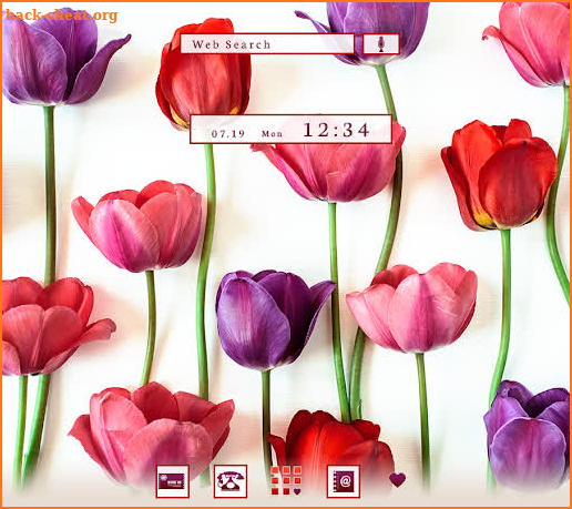 Flower Wallpaper Tulip Pattern Theme screenshot