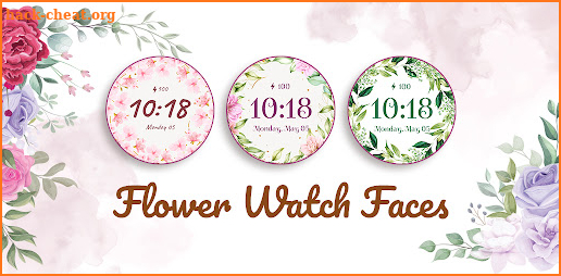 Flower Watch Faces for Wear OS screenshot
