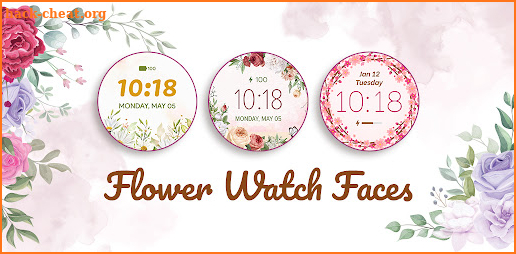 Flower Watch Faces for Wear OS screenshot