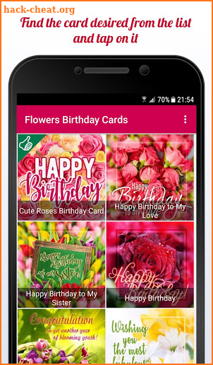 Flowers Birthday Cards screenshot