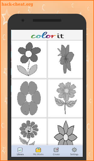 Flowers Color by Number-Pixel Art Draw Coloring screenshot