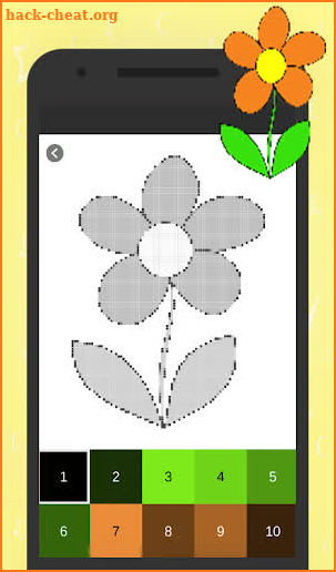 Flowers Color by Number-Pixel Art Draw Coloring screenshot