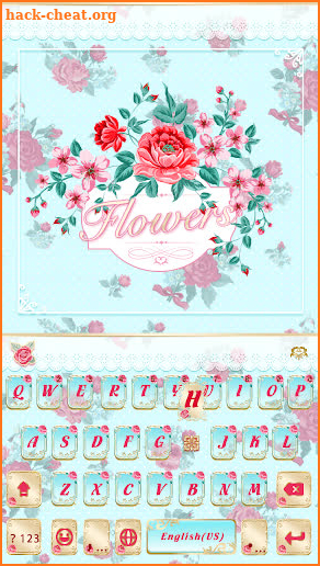 Flowers Emoji Keyboard screenshot