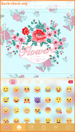 Flowers Emoji Keyboard screenshot