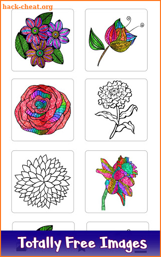 Flowers Glitter Color by Number - Paint by Numbers screenshot