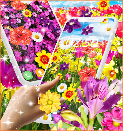 Flowers live wallpaper screenshot