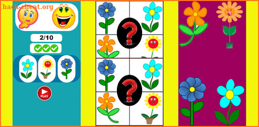 Flowers Puzzle Game and Learning for Kids screenshot