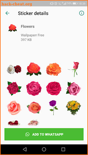 Flowers Roses Stickers (WAStickerApps) screenshot