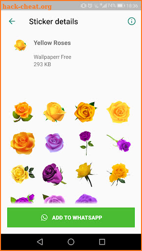 Flowers Roses Stickers (WAStickerApps) screenshot