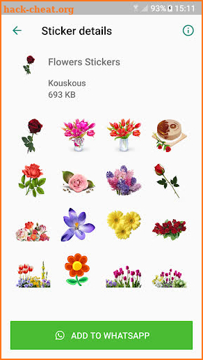 Flowers Sticker Packs for WhatsApp - WAStickerApps screenshot