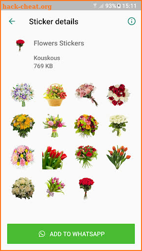 Flowers Sticker Packs for WhatsApp - WAStickerApps screenshot