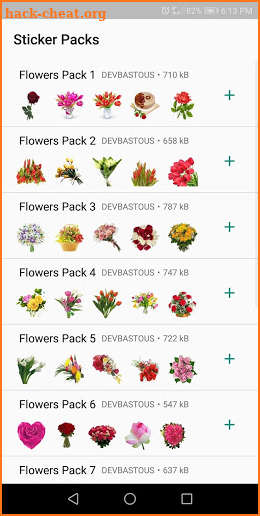 Flowers Stickers (WAStickerApps) screenshot